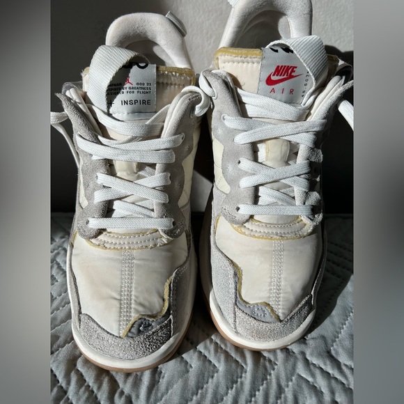 Nike Air Jordan MA2 Inspire Sneakers Cream Gray Peach Women’s 8.5 - Picture 2 of 15